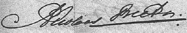 Handtekening Nicolaas Beets