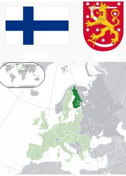 Finland wapen en vlag